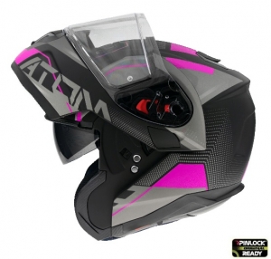 Casca modulabila MT Atom SV Quark A8 roz mat Pinlock ready