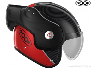 Casca moto Roof Boxxer Carbon-Red (negru-rosu) - Roof