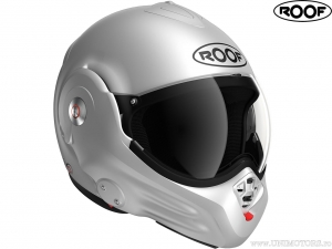 Casca moto Roof Desmo Matt Silver-White (argintiu-alb mat) - Roof
