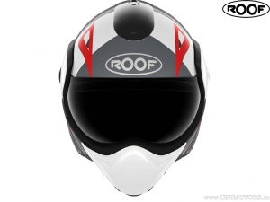 Casca moto Roof New Boxxer Viper White-Black-Red (alb-negru-rosu) - Roof