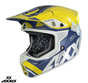 Casca off road motociclete Axxis model Wolf Jackal A3 galben mat - Galben mat , L (59/60cm)