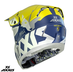 Casca off road motociclete Axxis model Wolf Jackal A3 galben mat - Galben mat , S (55/56cm)
