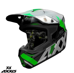 Casca off road motociclete Axxis model Wolf Jackal B6 verde mat - Verde mat , S (55/56cm)