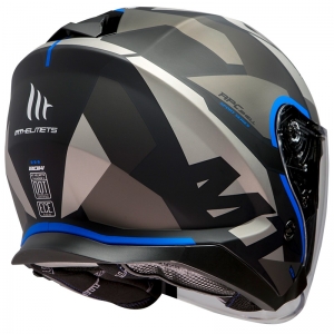 Casco abierto MT Thunder III SV Jet Bow A7 azul mate (visor solar integrado) - Azul mate, S (55/56cm)