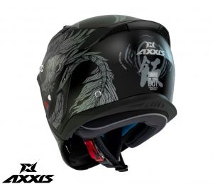 Casco Axxis modelo Hunter SV ONI B2 gri mat (gafas de sol integradas) - protector de barbilla y visera desmontable - Gri mat