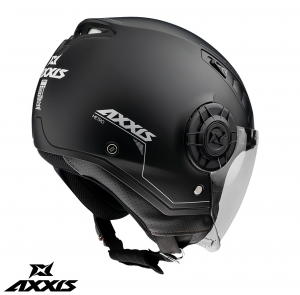 Casco Axxis modelo Metro A1 negro brillante (cara abierta)