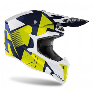 Casco de Enduro/Cross - Airoh WRAAP RAZE BLUE GLOSS: Talla - XXL