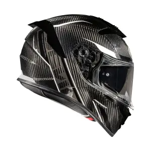 Casco Devil Carbon ST8 - Brillante, Blanco, Negro - Adulto - 2XL - 010116542