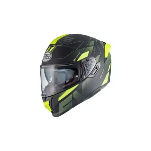 Casco Evoluzione PR - Giallo Fluorescente, Nero - Adulto - S - 010118260