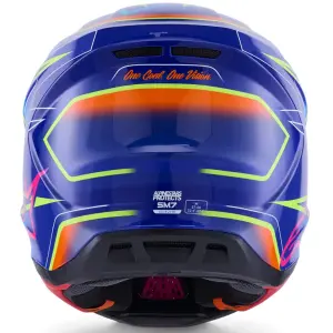 Casco Fundido S-M7 - Azul, Rosa, Amarillo - Adulto - S - 01109124
