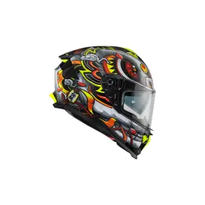 Casco gráfico Typhoon LY - Rojo, Amarillo, Gris - Adulto - M - 010118291
