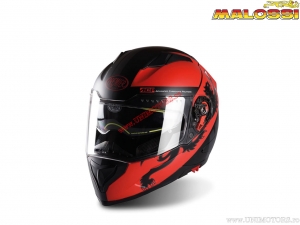 Casco HM1 Premier Vyrus (L) - nero / rosso - Malossi
