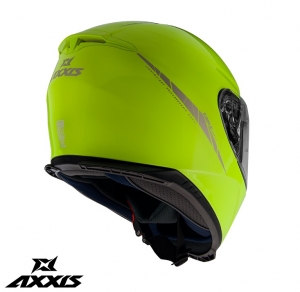 Casco integral Axxis modelo Eagle SV A3 amarillo fluorescente brillante (visor solar integrado)
