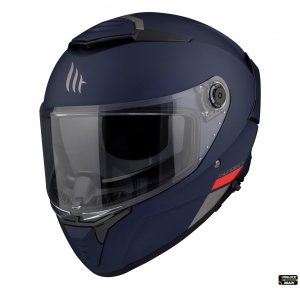 Casco integral MT Thunder 4 SV A7 azul mate (visor solar integrado) - Azul mate, XL (61/62cm)