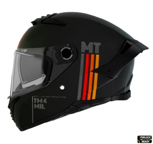 Casco integral MT Thunder 4 SV MIL A11 negro mate (gafas de sol integradas) - Negro mate, M (57/58cm)