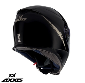 Casco integrale Axxis modello Eagle SV A1 nero lucido (visiera solare integrata) - Nero lucido, XL (61/62cm)