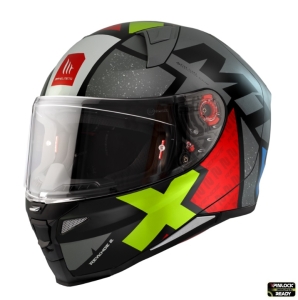 Casco integrale MT Revenge 2 Light C2 grigio lucido - Grigio lucido, L (59/60cm)