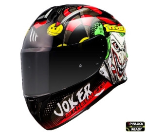 Casco integrale MT Targo Joker A1 nero lucido - Nero lucido, S (55/56cm)