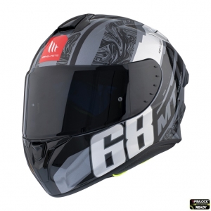 Casco integrale MT Targo Pro Welcome F2 grip lucido - Grip lucido, S (55/56cm)