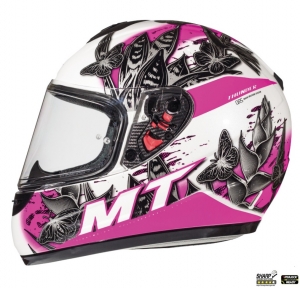 Casco integrale MT Thunder kids Breeze D8 rosa lucido - per bambini