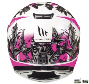 Casco integrale MT Thunder kids Breeze D8 rosa lucido - per bambini