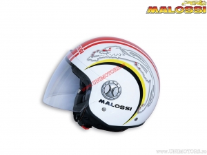 Casco Jet (S) - Blanco Brillante - Malossi