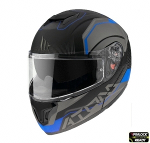 Casco Modular MT Atom SV Quark A7 Azul Mate Pinlock Ready