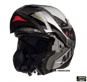 Casco modular para motocicletas MT Atom SV Transcend E2 negro/gris mate Pinlock listo - Negro/gris mate, S (55/56cm)