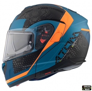 Casco Modulare MT Atom SV Adventure B7 Blu Opaco Pinlock Ready - Blu Opaco, XS (53/54cm)