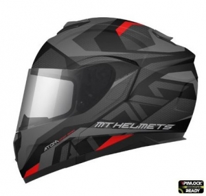 Casco modulare MT Atom SV Skill A1 nero opaco Pinlock ready - Nero opaco, S (55/56cm)