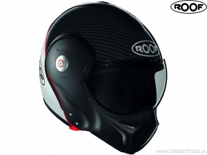 Casco moto Roof Boxxer Carbon-Silver (nero-argento) - Roof