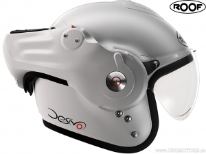 Casco moto Roof Desmo Matt Silver-White (argento-bianco opaco)