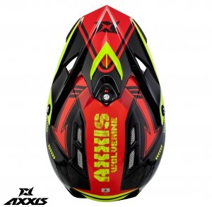 Casco off-road Axxis modello MX-Kids Wolverine B5 rosso lucido - per bambini - Rosso lucido, S bambini (49/50cm)
