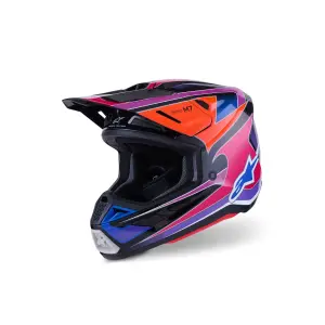 Casco SM7 Fuse - Blu, Rosa, Viola - Adulto - L - 01109096