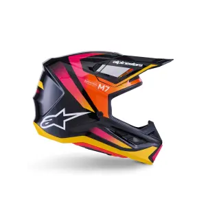 Casco SM7 Rise - Nero, Rosa, Giallo - Adulto - M - 01109059