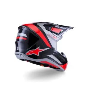 Casco SM7 Rise - Nero, Rosso, Argento - Adulto - M - 01109065
