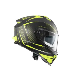 Casco Typhoon FR - Negro Mate, Amarillo - Adulto - M - 010116455
