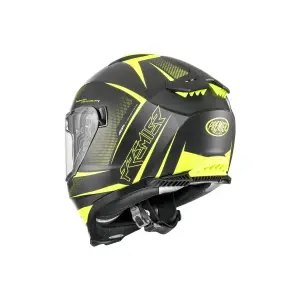 Casco Typhoon FR - Nero Opaco, Giallo - Adulto - M - 010116455