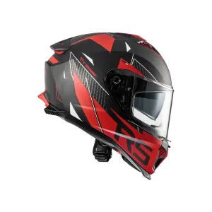 Casco Typhoon - Nero Opaco, Rosso - Adulto - 2XL - 010116476