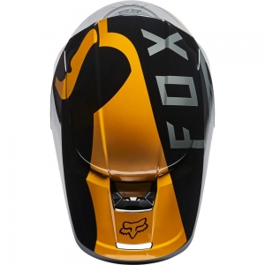 Casco V1 Inclinado, ECE [Negro/Dorado]: Talla - XL