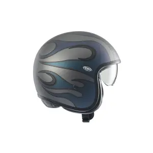 Casco Vintage FR - Azul, Gris, Mate - Adulto - S - 01043009