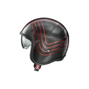 Casco Vintage Platinum Edition Carbon - Nero, Lucido, Rosso - Adulto - 3XL - 01043463