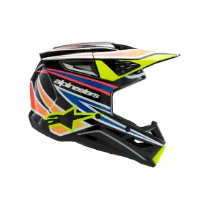 Casco Youth SM3 Wurx - Negro, Azul, Amarillo - Juvenil - L - 01111667