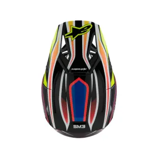 Casco Youth SM3 Wurx - Nero, Blu, Giallo - Gioventù - S - 01111665