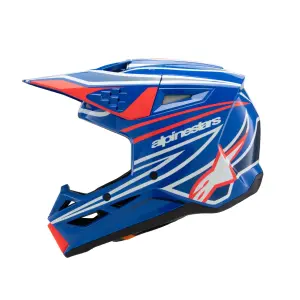 Casco Youth SM3 Wurx - Nero, Blu, Rosso, Bianco - Gioventù - M - 01111669