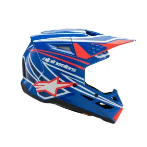 Casco Youth SM3 Wurx - Nero, Blu, Rosso, Bianco - Gioventù - M - 01111669