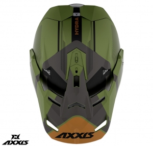 Casque aventure/touring/hors route modèle Axxis Wolf DS Hydra B6 vert mat - Vert mat, L (59/60cm)