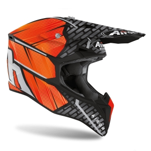 Casque enduro/cross MX Airoh - WRAAP IDOL ORANGE MATT: Taille - XL