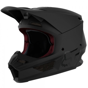 Casque enfant MTB FOX - YTH V1 MATTE BLACK, ECE [MT BLK]: Taille - YS