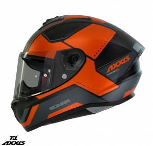 Casque intégral Axxis modèle Draken S Sonar B3 orange mat - Orange mat, S (55/56cm)